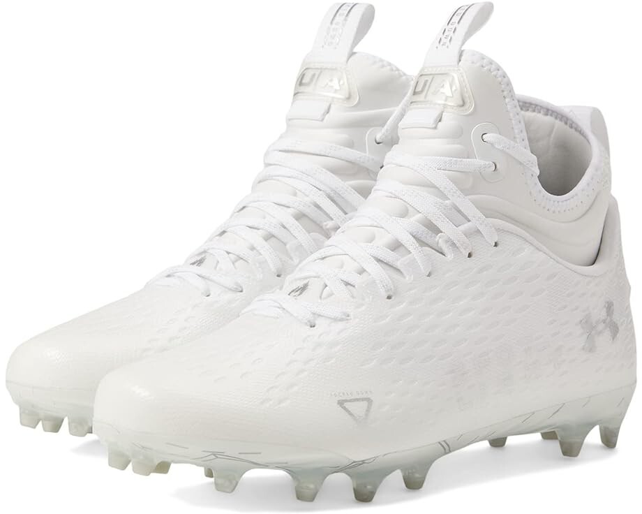 Under Armour Football Cleats Spotlight Lux MC 2.0 White Men's Size