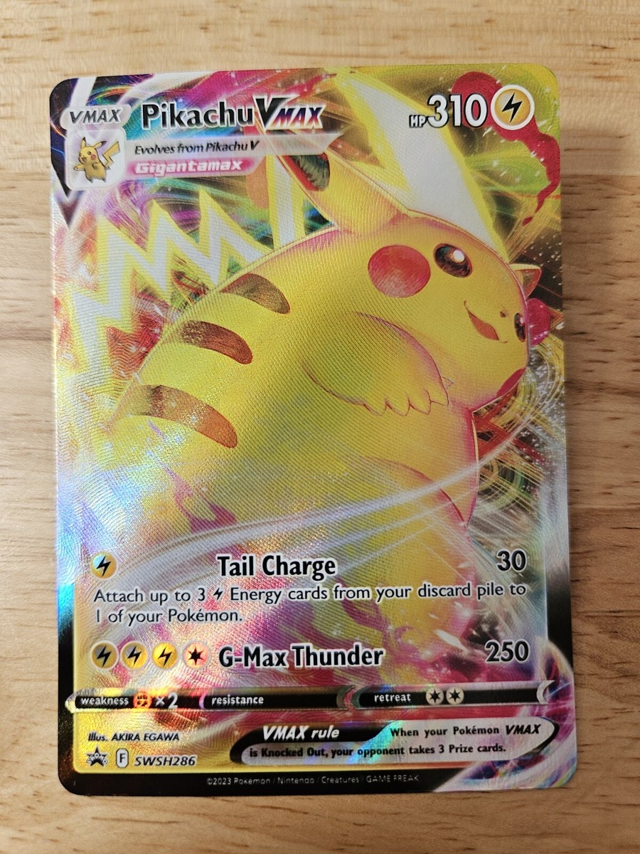 Pikachu Vmax SWSH286 NM Full Art Promo Pokemon Card | eBay