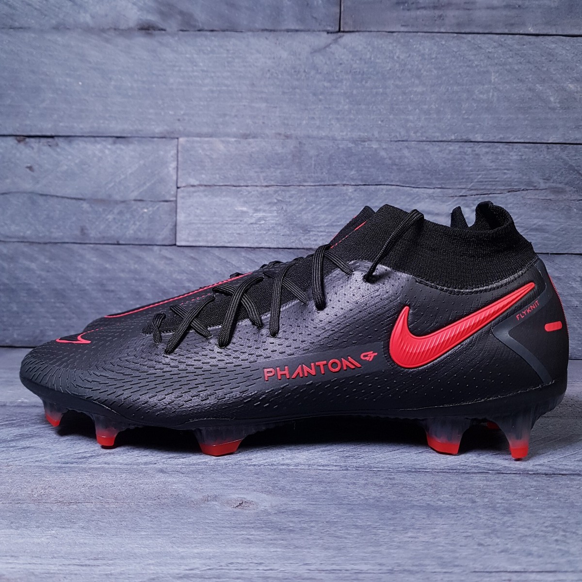 Size 12 - Nike Phantom GT Elite DF FG Black Chile Red for sale