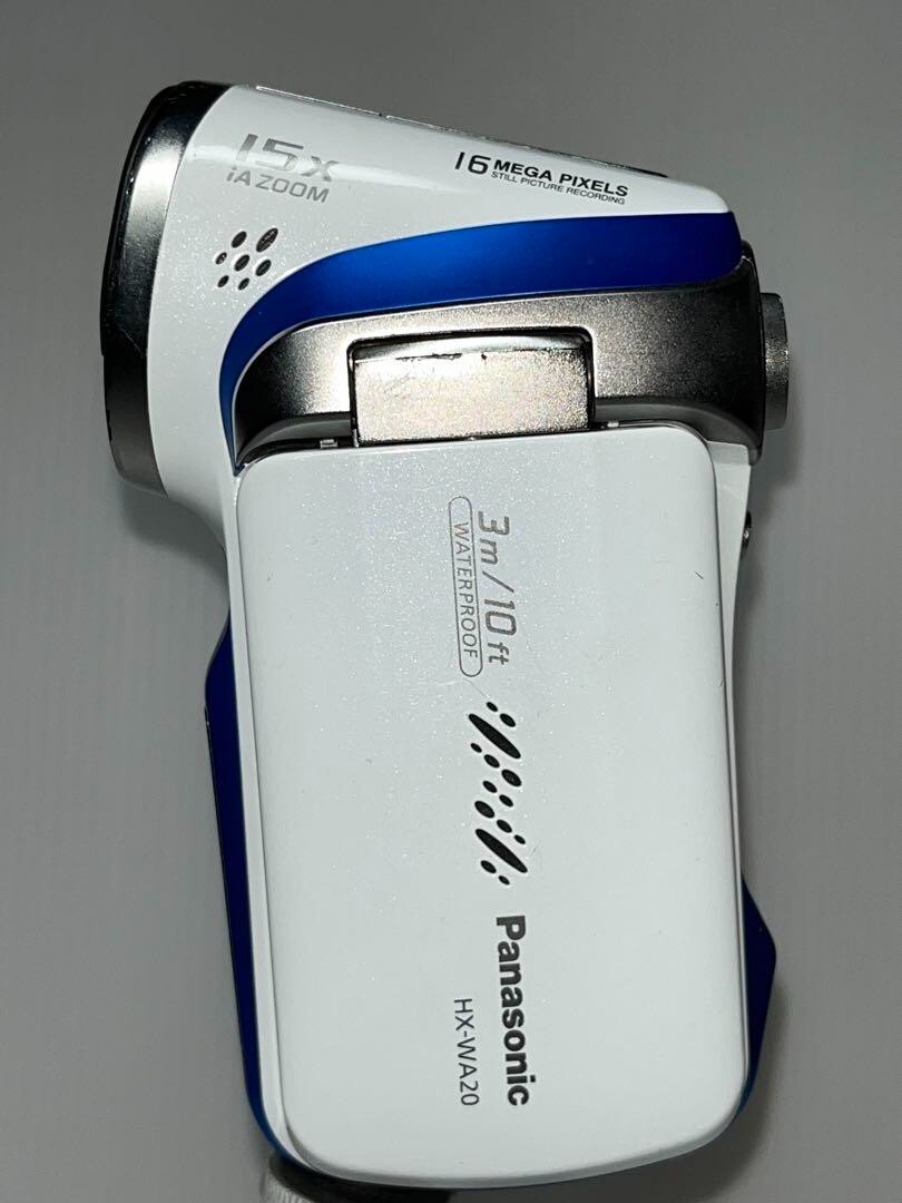 Panasonic HX-WA20 Digital Camera Waterproof Camcorder White Good