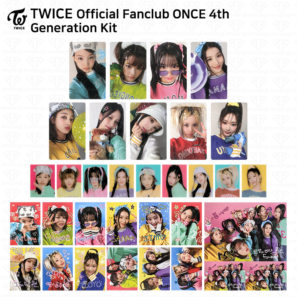 TWICE Official Fan Club ONCE 4th Generation Kit Photocard Photo