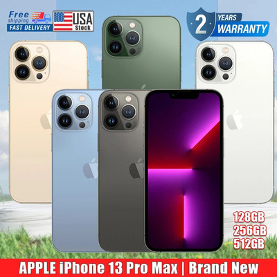 NEW SEALED APPLE IPHONE 13 PRO MAX 128GB 256G 512G FACTORY