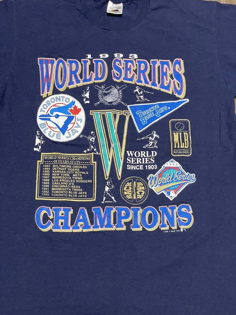 Vintage Toronto Blue Jays 1993 World Series Champions MLB Baseball