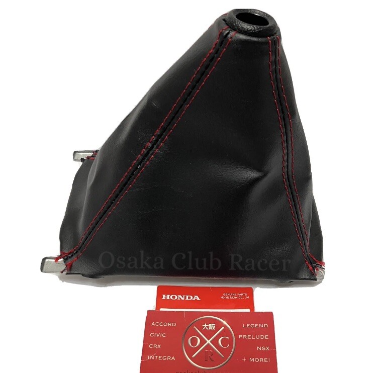 Genuine OEM DC2 Acura Integra Type R Shift Boot Black Red Stitch