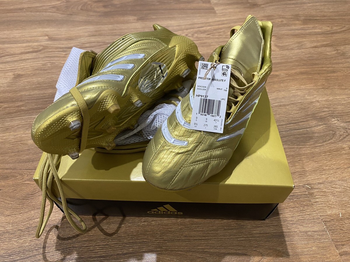 Adidas Predator Absolute Zidane FG size 9.5US Gold | eBay
