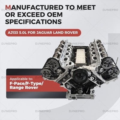 Long Block Engine Assy For 10-21 Land Rover 508PS Jaguar XF XJ F