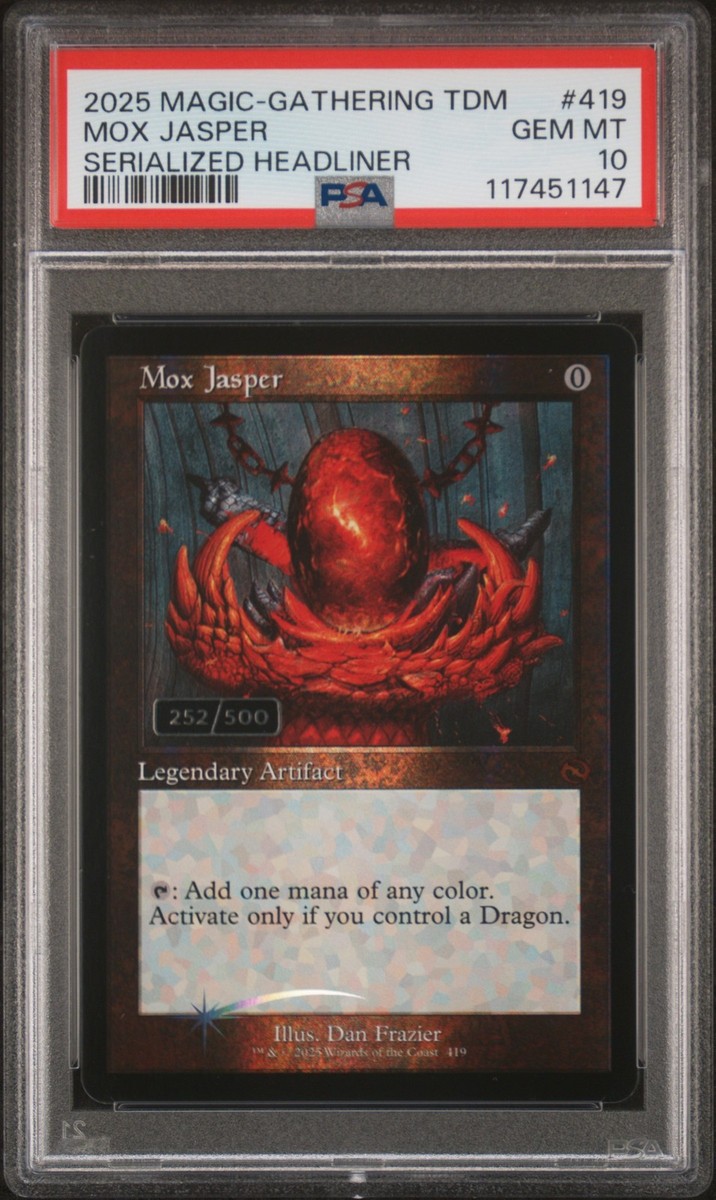 2025 MTG TARKIR: DRAGONSTORM SERIALIZED HEADLINER #419 MOX JASPER