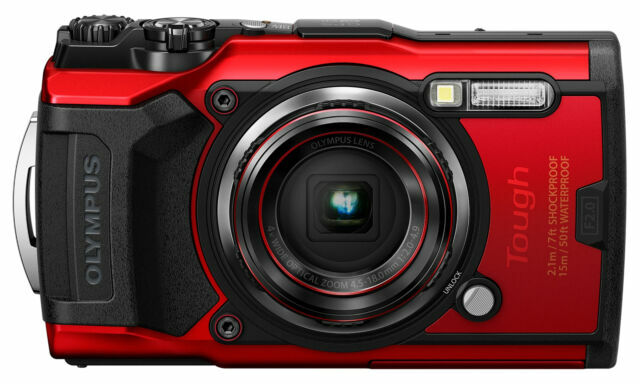 Olympus Tough TG-6 12.0MP Point & Shoot Digital Camera - Red for