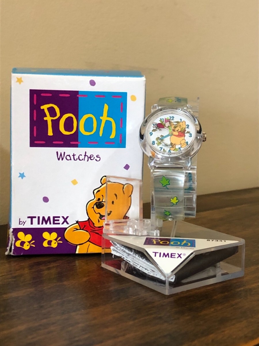 Disney Watch Winnie the Pooh Kids Timex, Take My Hand Piglet, Leaf