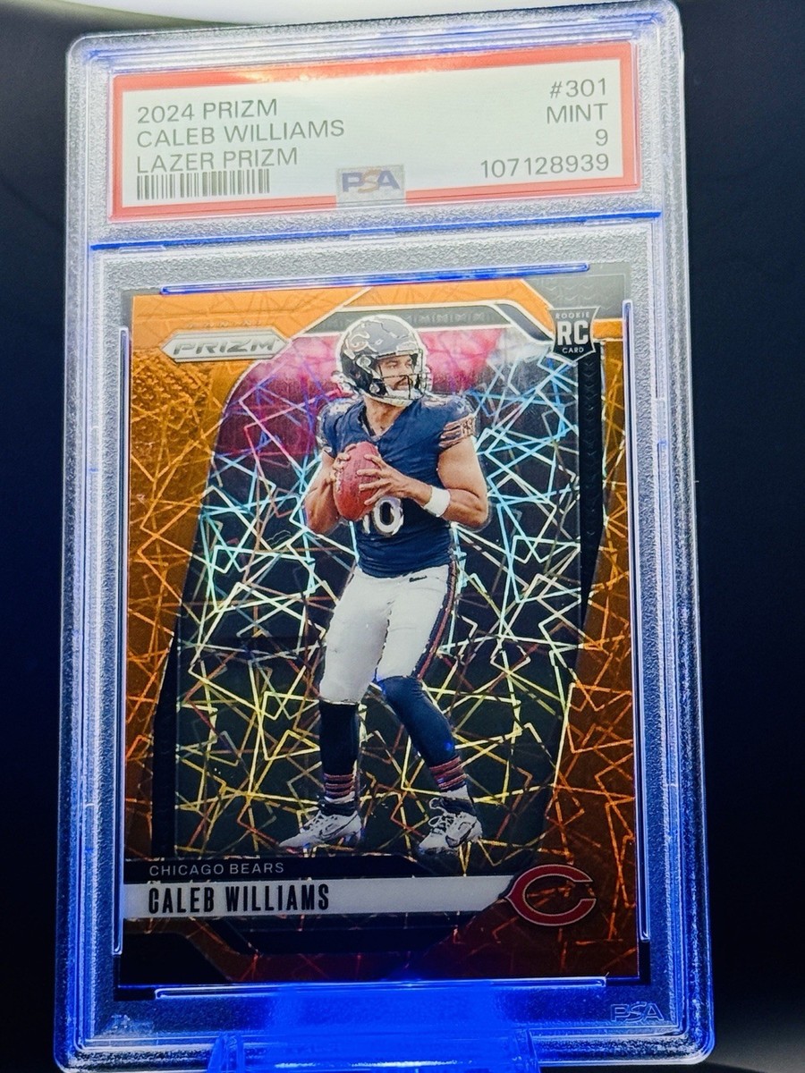 2024 Panini Prizm Caleb Williams Rookie Orange Lazer Prizm #301