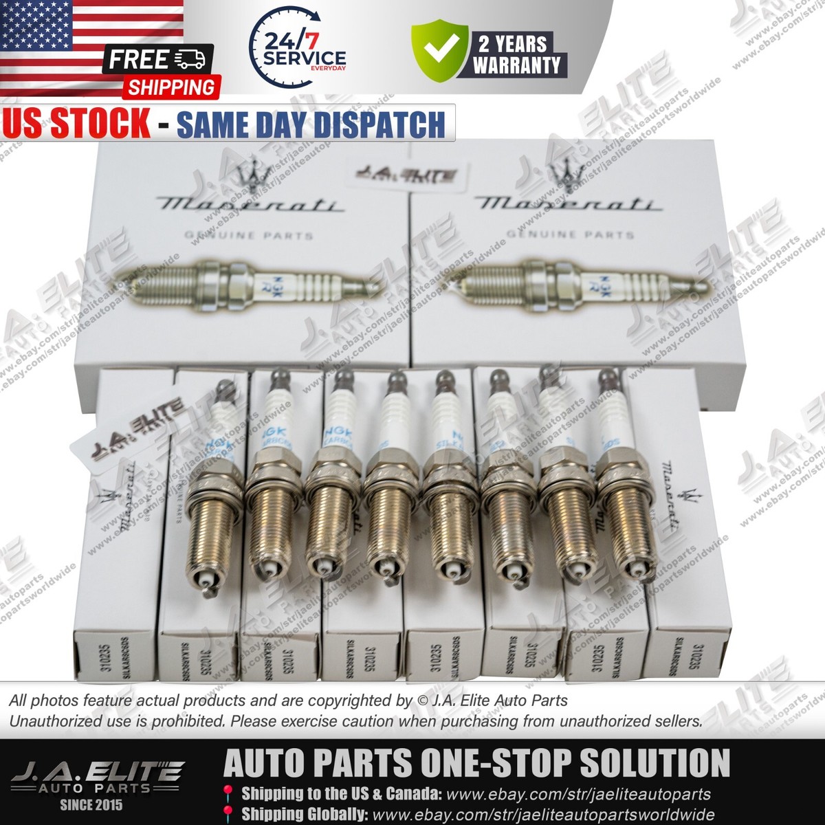 8pcs Genuine Spark Plugs for Maserati Ghibli Levante Quattroporte