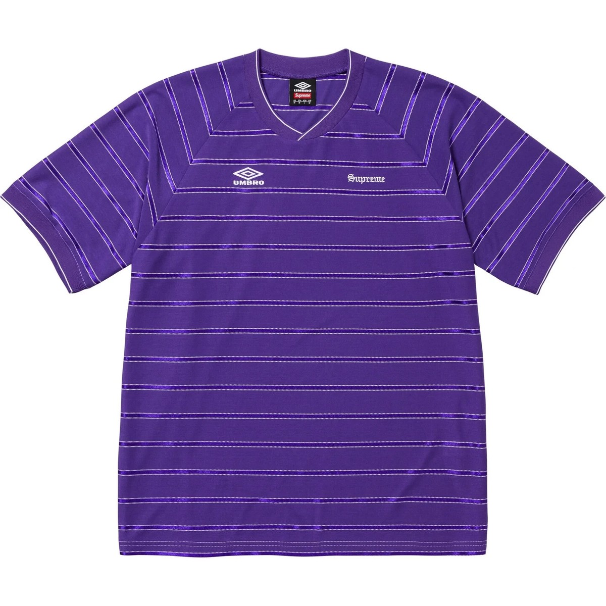 Supreme x Umbro Stripe Soccer Jersey 4colors SS25 | eBay