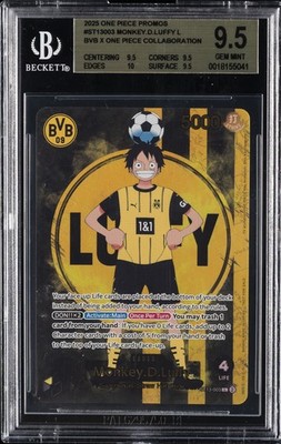 2025 ONE PIECE PROMOS BVB X ONE PIECE MATCHDAY'25 MONKEY D. LUFFY