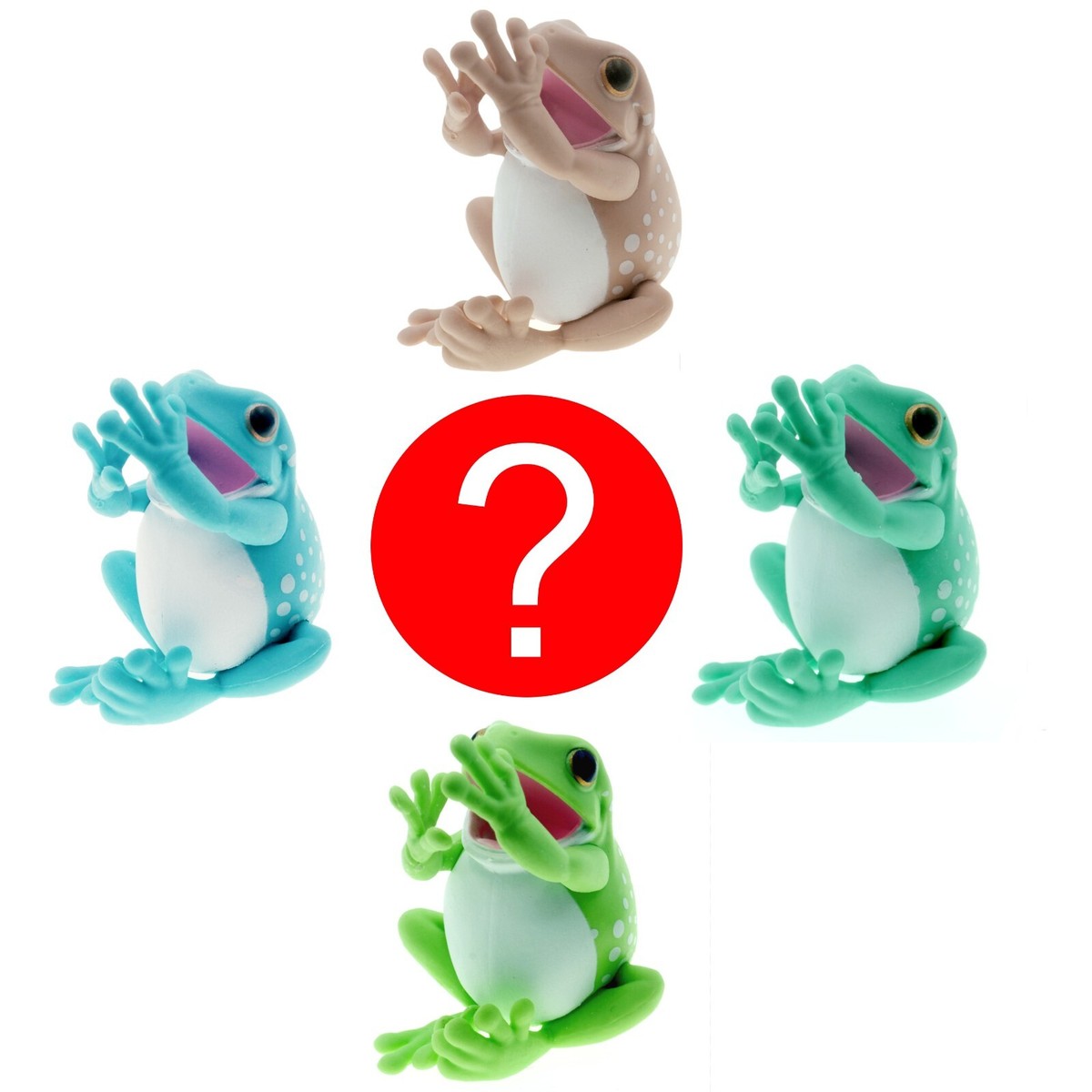 Random Australian Green Tree Frog Pen Holder Stand Desk Toy Figure