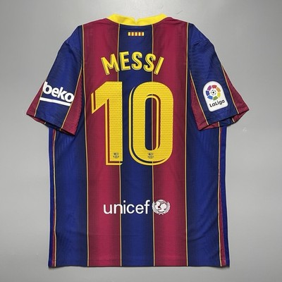 BARCELONA NIKE 2020/2021 FOOTBALL HOME JERSEY #10 MESSI SIZE “L