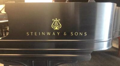 Sticker Decal Steinway & Sons for Grand Piano Length 37cm Thick