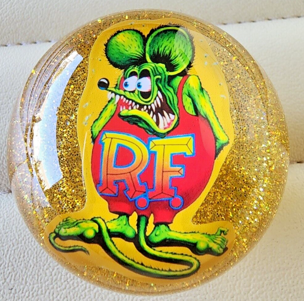 Rat Fink Custom Glitter Shift Knob | Hot Rod Rat Rod | Gifts For