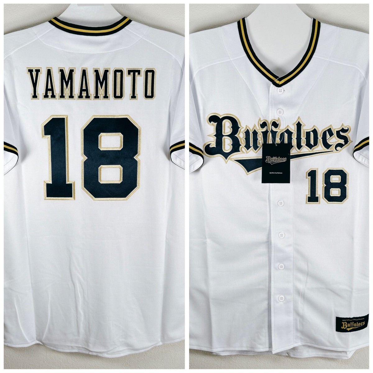 BNWT Yoshinobu Yamamoto 2023 ORIX Buffaloes Home Jersey NPB (Japan