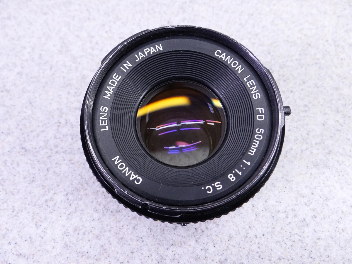 ジャンク Canon NO.215858 f:1.8 50mmヴィンテージレトロ Canon FD f