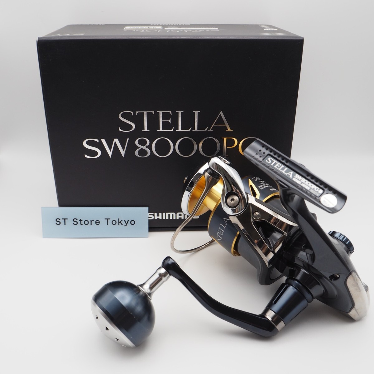 Excellent] Shimano 13 Stella SW 8000PG Spinning Reel w/Box & Pouch
