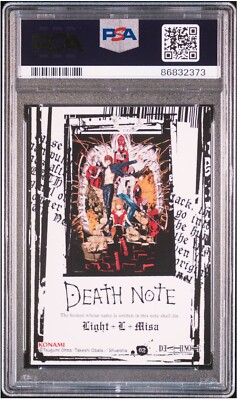 PSA10 Death Note Trading Card Japanese 02 Light Yagami L Misa