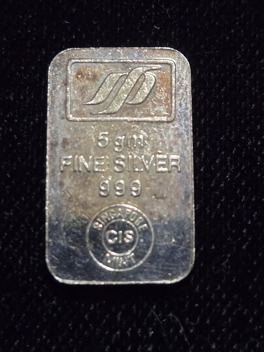 Pandagram from the Singapore Mint 5 Gram .999 Fine Silver Bar