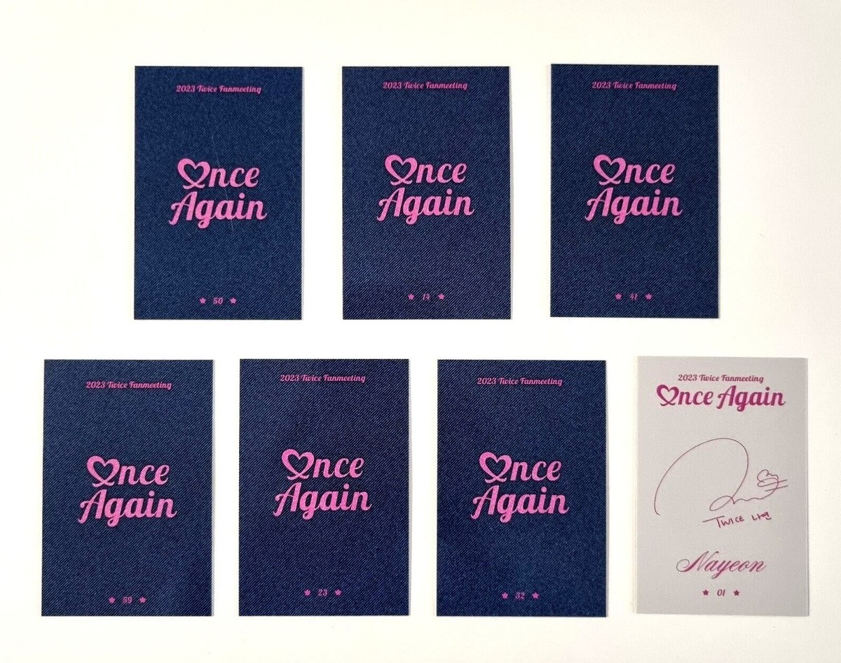 TWICE 8th Anniversary Fan Meeting ONCE AGAIN MD Trading Card
