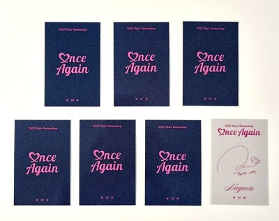 TWICE 8th Anniversary Fan Meeting ONCE AGAIN MD Trading Card