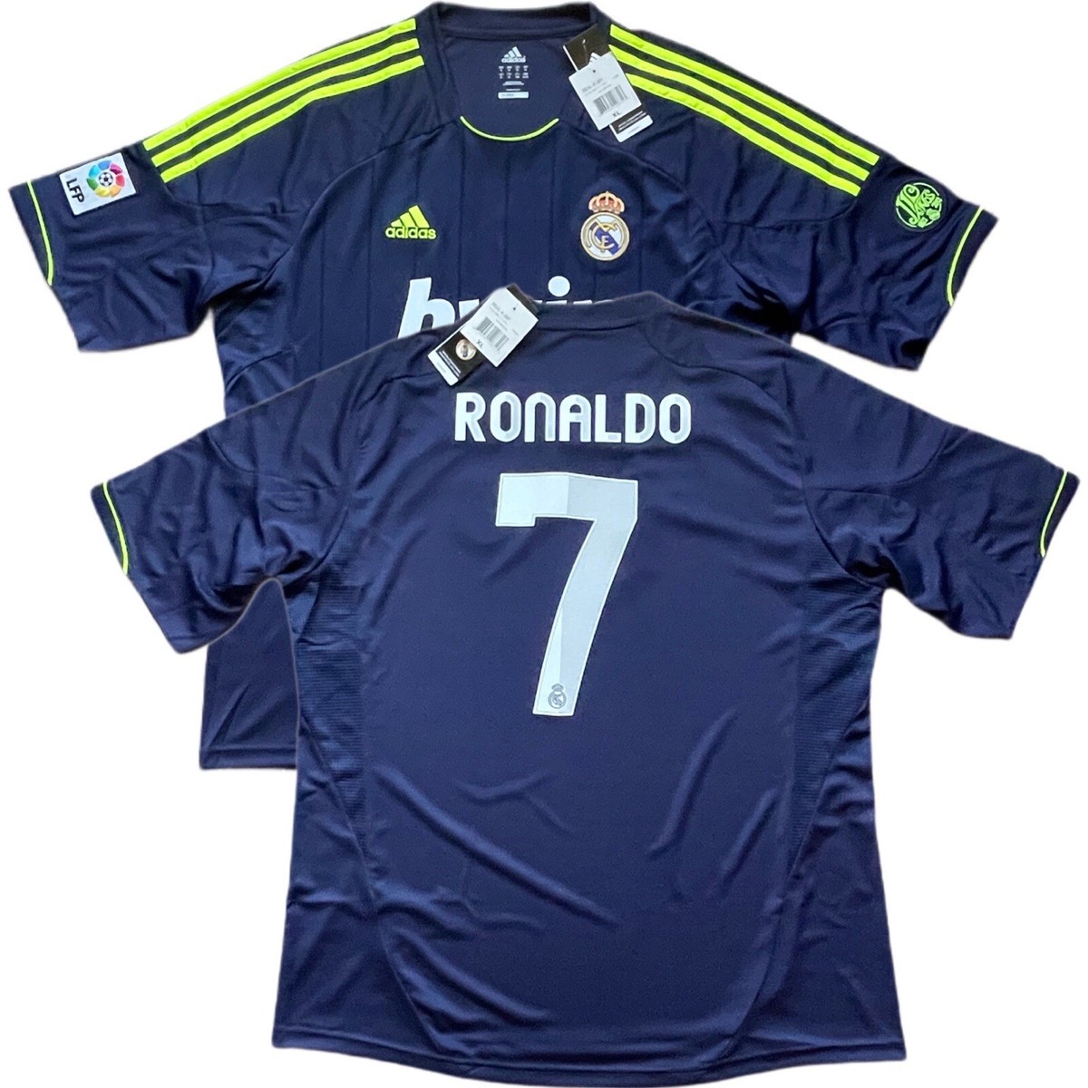 2012/13 Real Madrid Away Jersey #7 Ronaldo XL adidas Soccer La