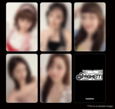 LE SSERAFIM SPAGHETTI WEVERSE MAKESTAR PHOTOCARD OFFICIAL FANSIGN