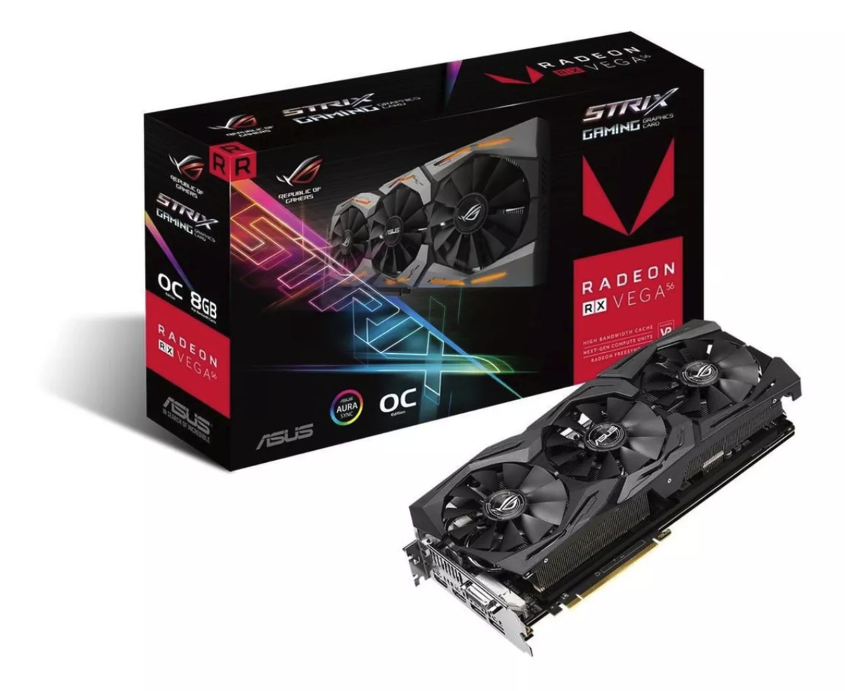 ASUS AMD Radeon RX Vega 56 8GB HBM2 Graphics Card (STRIX-RXVEGA56