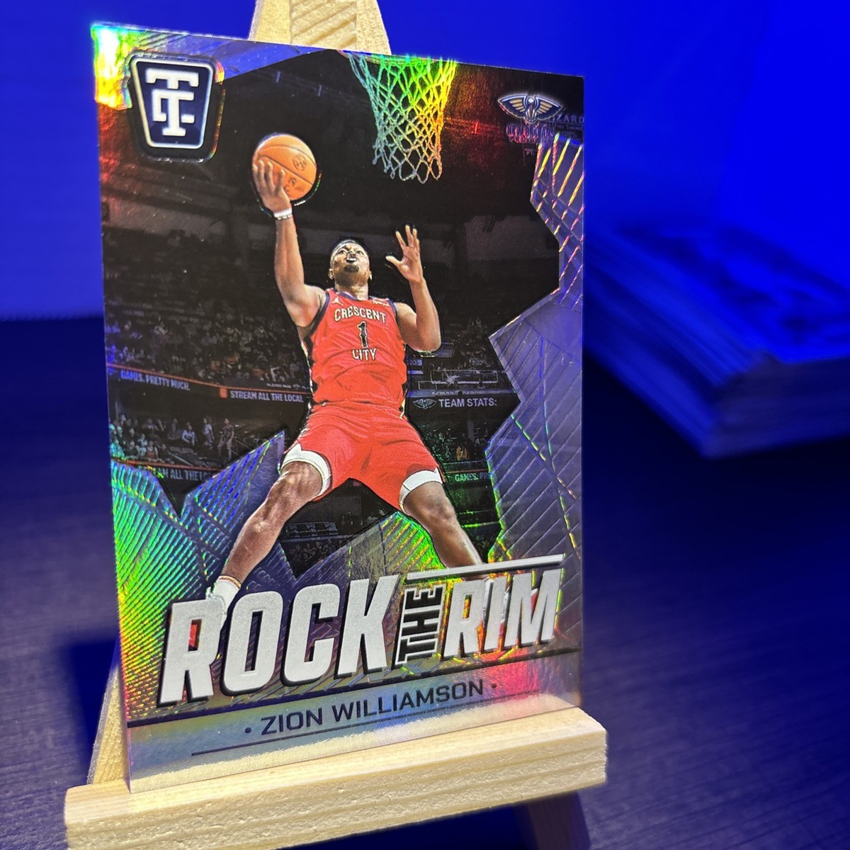 2024-25 Panini Totally Certified #19 Zion Williamson Rock the Rim