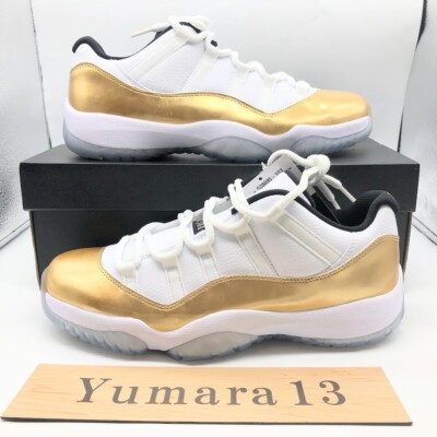 Nike Air Jordan 11 XI Low Gold Closing Ceremony 528895-103 Men's