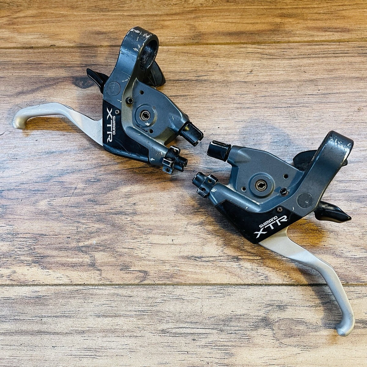 Vintage Shimano XTR ST-M950 Shifters V-Brake Levers 3x8 Missing