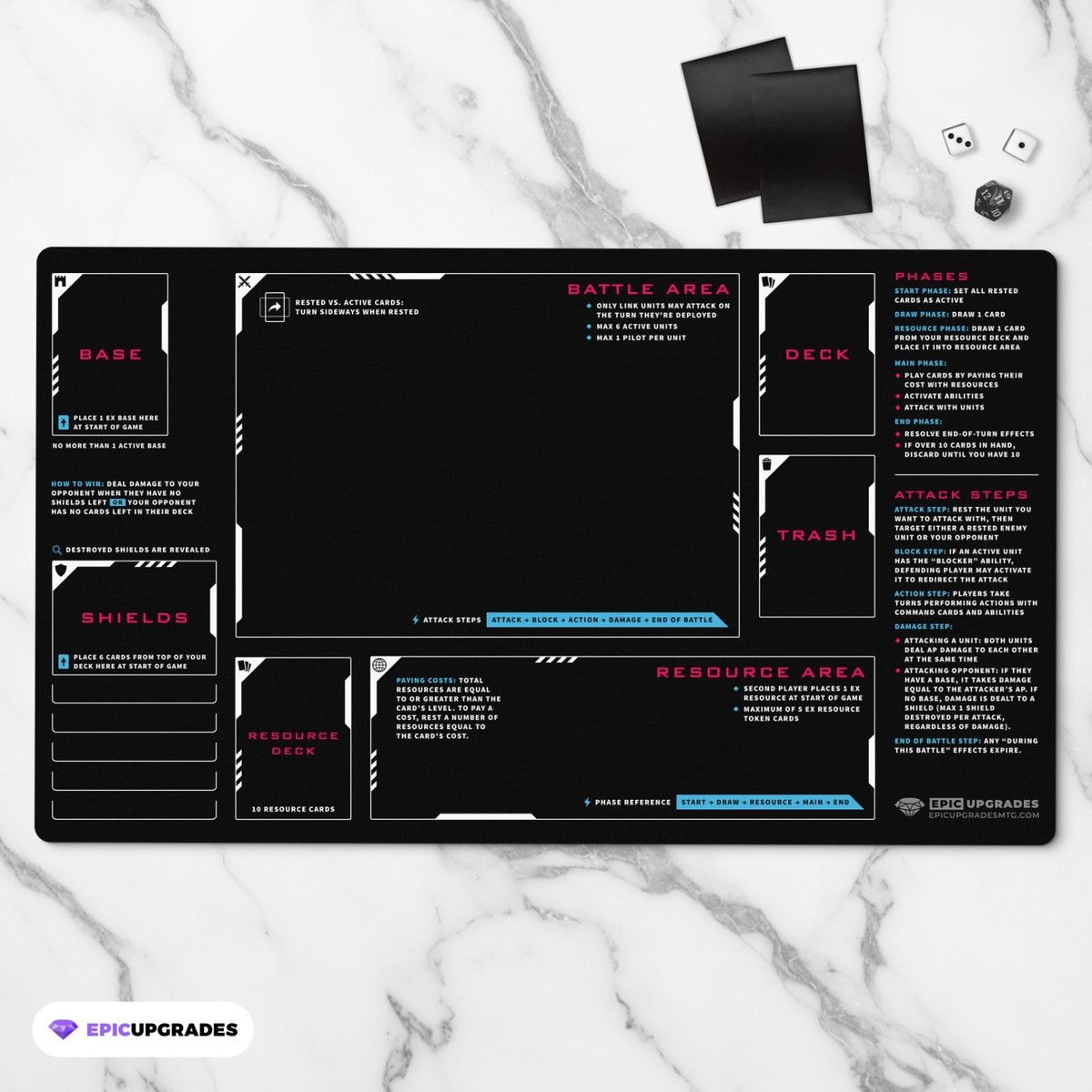 Gundam Card Game Playmat for Beginners - 24