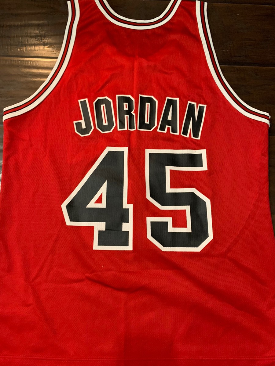 RARE🔥 Champion Michael Jordan #23 #45 Jersey Vintage Throwback