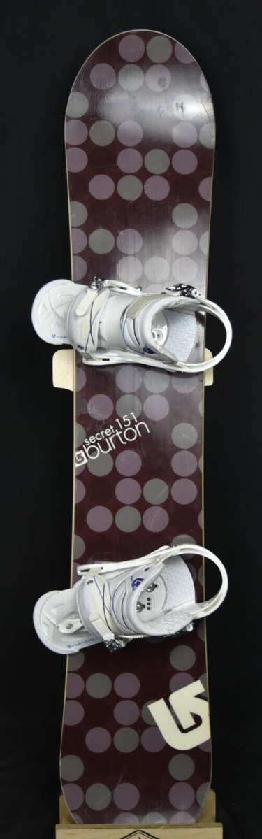 BURTON SECRET SNOWBOARD SIZE 151 CM WITH BURTON LARGE BINDINGS | eBay