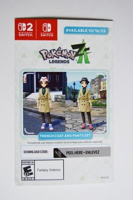 Pokemon Legends: Z-A Trench Coat and Pants Set DLC Pre-Order Bonus