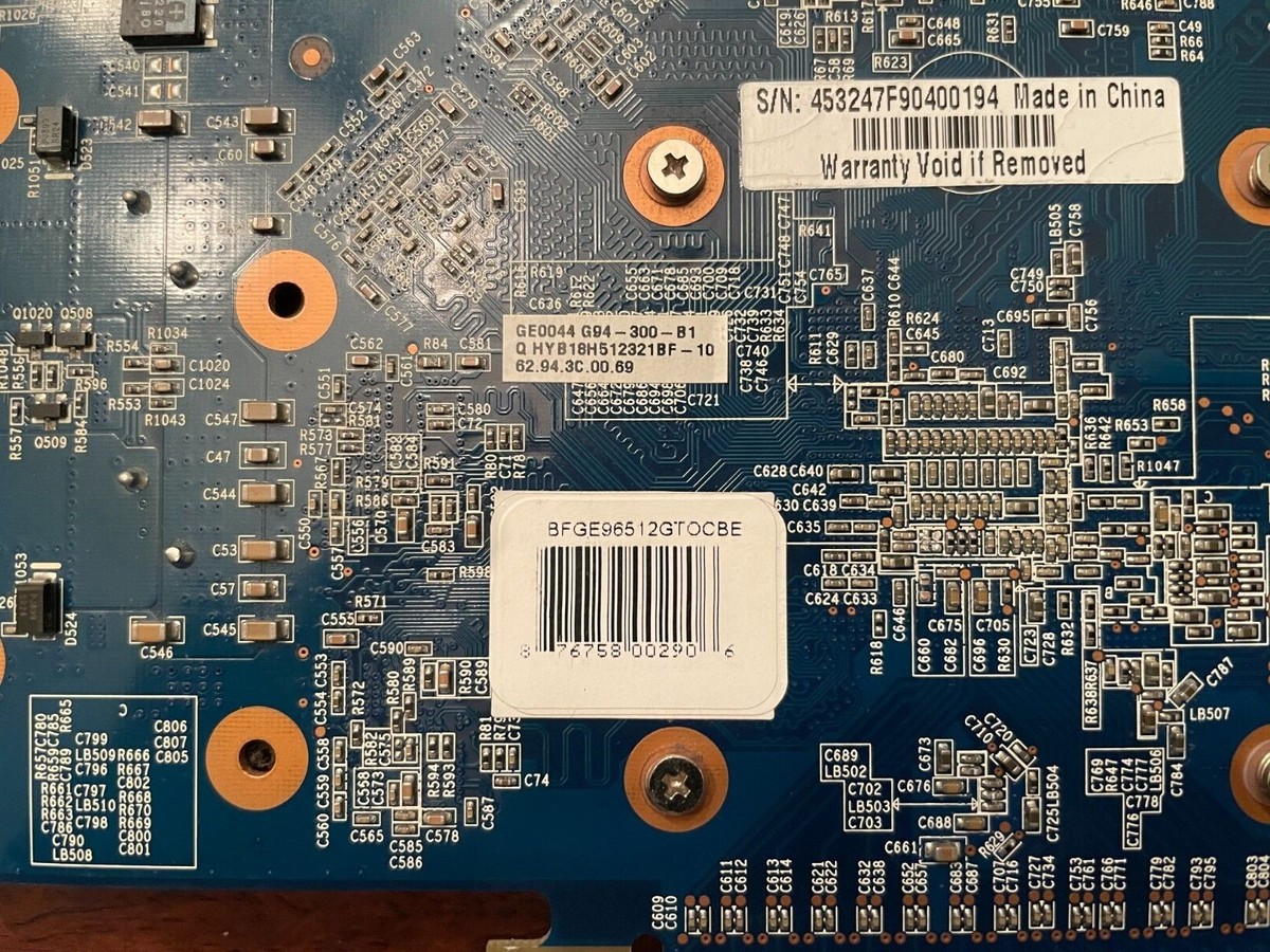 BFG Nvidia GeForce 9600 GT 512MB 256-bit GDDR3 PCI-E DVI Gaming