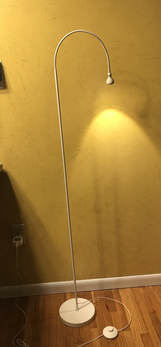 IKEA JANSJO FLEXIBLE GOOSENECK LED FLOOR LAMP TEARDROP ROSEBUD