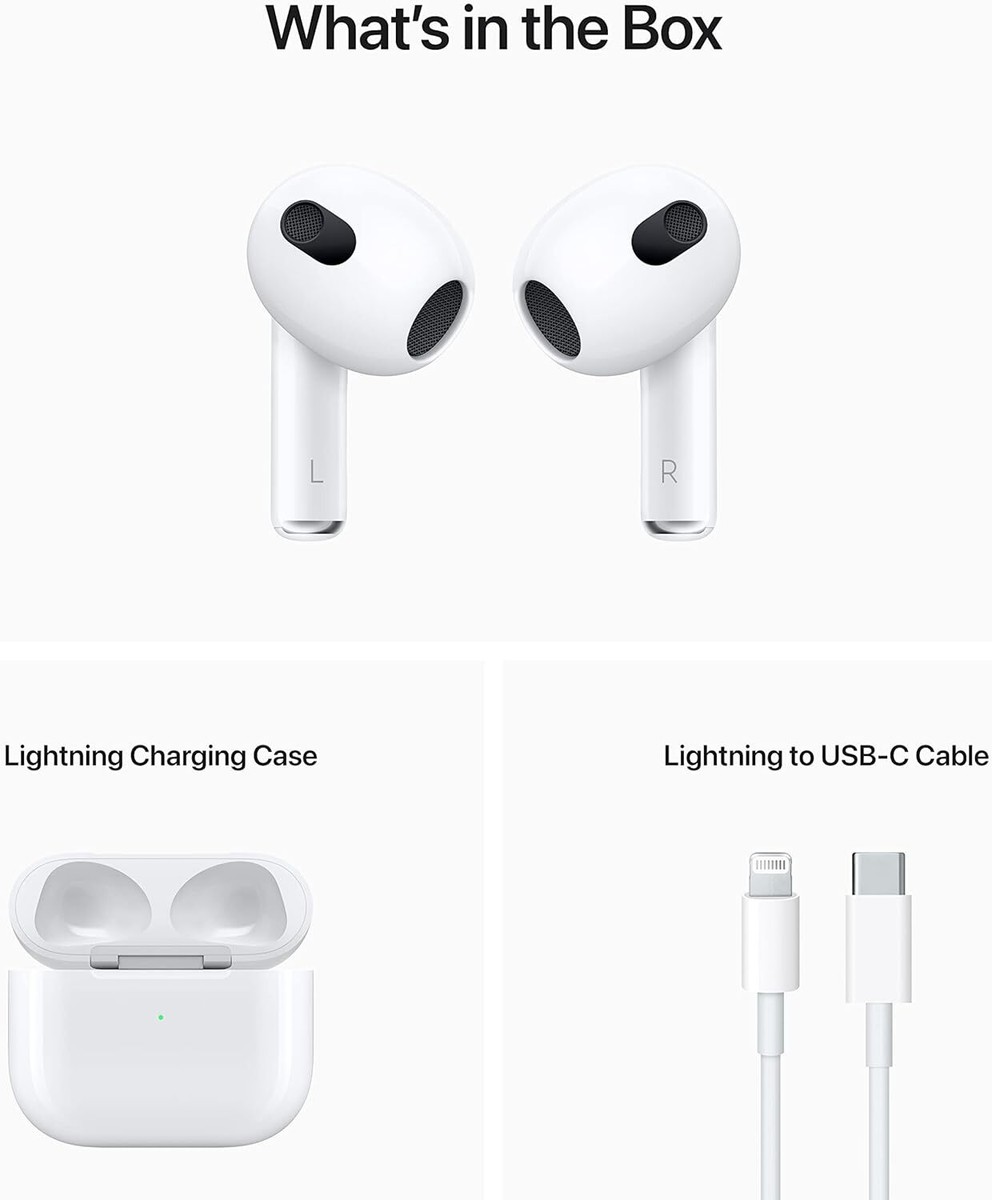 Apple AirPods (3rd generation) with Lightning Charging Case