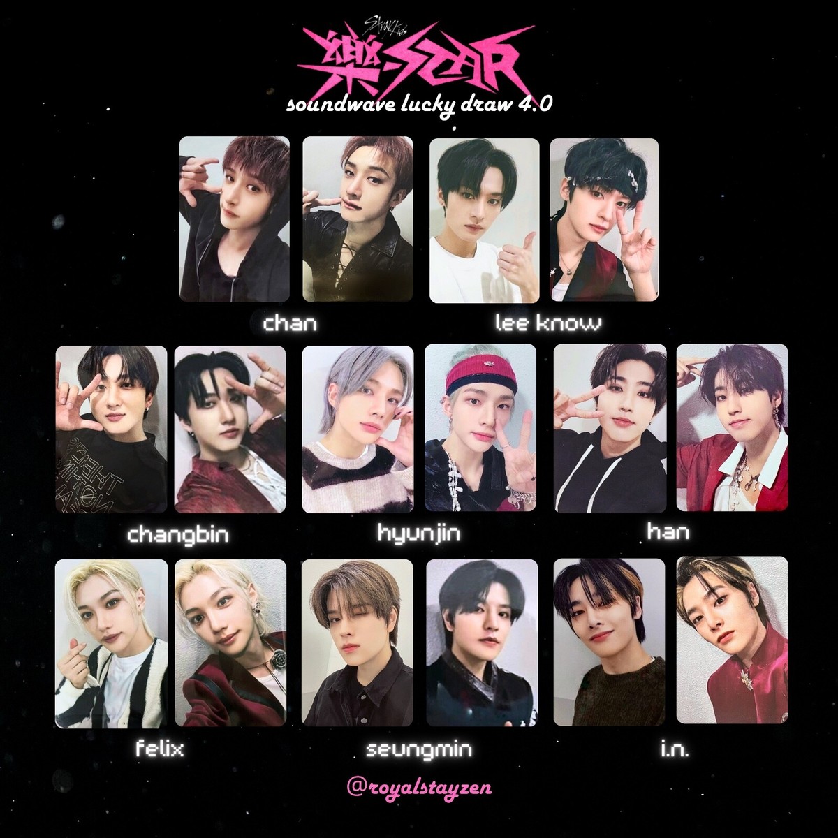 STRAY KIDS ROCK STAR - 樂 STAR LUCKY DRAW SOUNDWAVE 4.0 LD SW