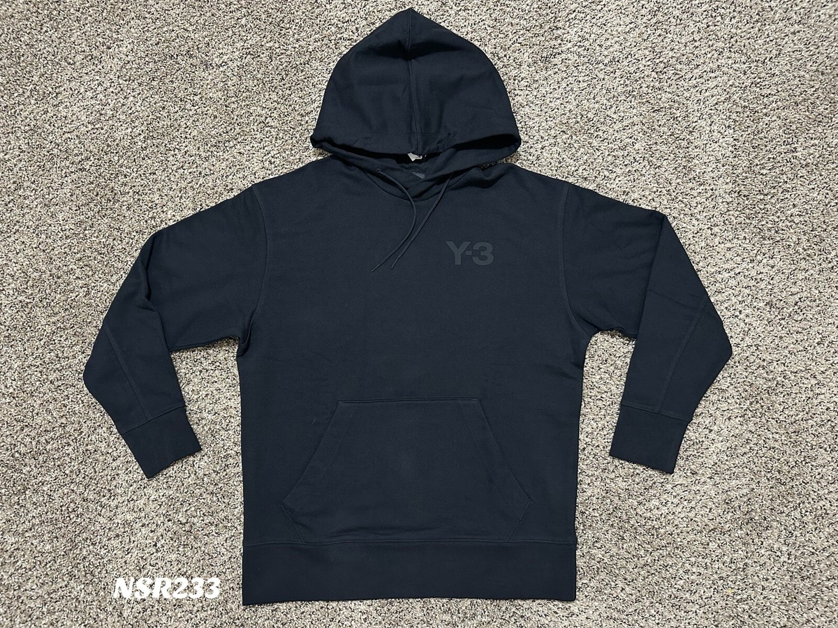 Y-3 YOHJI YAMAMOTO ADIDAS CLASSIC OVERSIZED HOODIE BLACK GV4198