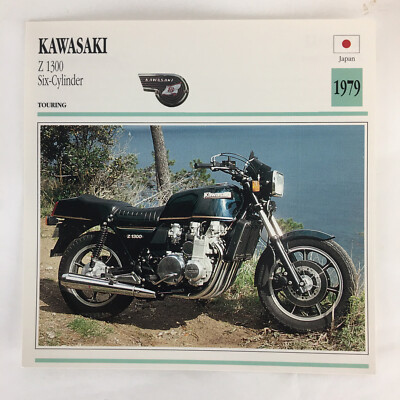 Kawasaki Z 1300 / Six Cylinder - 1979 Spec Sheet Info Card | eBay