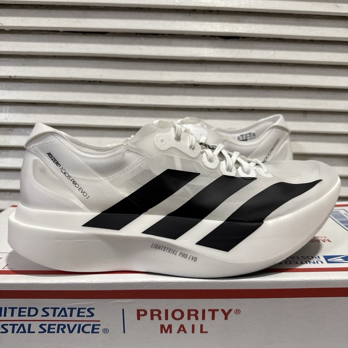 New Adidas Adizero Adios Pro Evo 1 Running Shoes White Men's Size