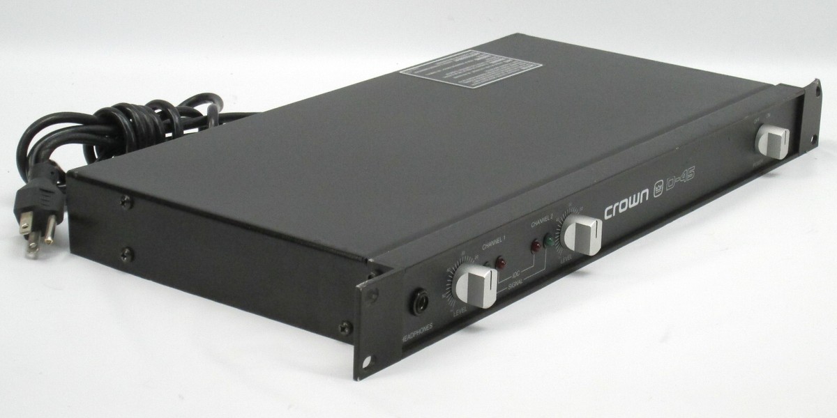 Crown D-45 2 Channel Power Amplifier for sale online | eBay