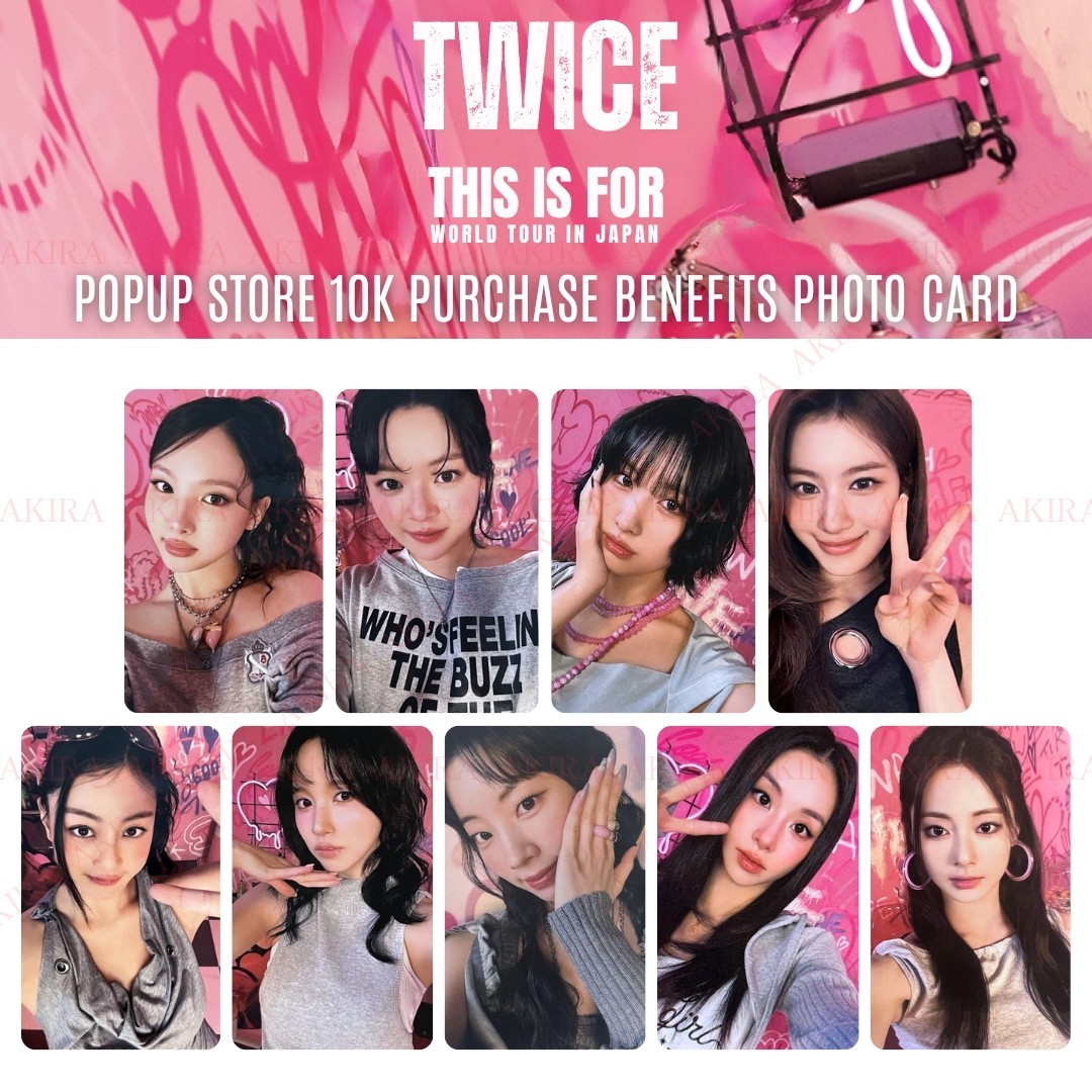 TWICE THIS IS FOR POPUP STORE 10K PURCHASE BENEFITS PHOTO CARD