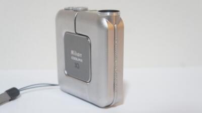 Nikon COOLPIX Compact Digital Camera SQ Square Body Color Silver