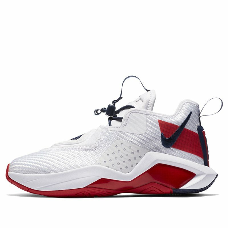 NIB Boy's Nike Lebron Soldier XIV (GS) White Red Sizes 5Y 6Y 6.5Y