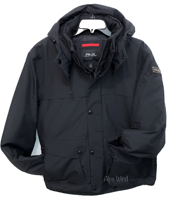 RLX Ralph Lauren Mens Mid Weight Performance Black Primaloft